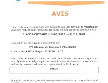 Travaux de végétation - entretien des lignes électriques