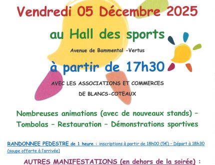 Soirée Téléthon - VERTUS - 05 Décembre 2025