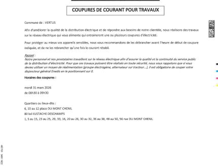 Coupure de courant