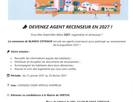 Recensement de la population - Blancs-Coteaux
