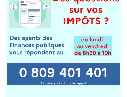 Coordonnées du service des impôts