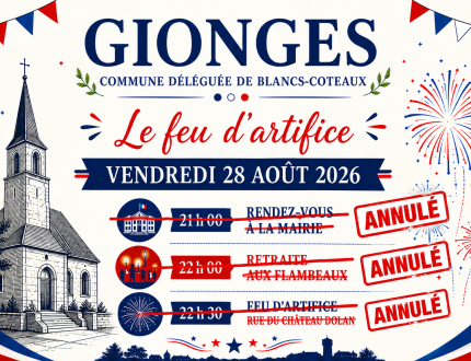 Feu d'artifice - GIONGES