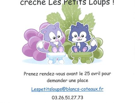 Crèche Les Petits Loups - Inscriptions 2025/2026