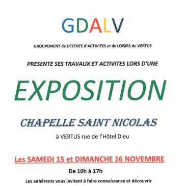 GDALV - Exposition 15 et 16/11/25 - VERTUS