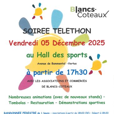 Soirée Téléthon - VERTUS - 05 Décembre 2025