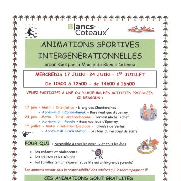 Animations intergénérationnelles BC
