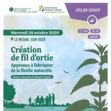 Atelier créatif - Création de fil d'ortie