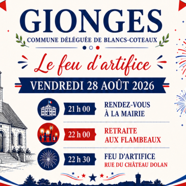 Feu d'artifice - GIONGES