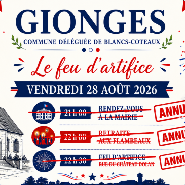 Feu d'artifice - GIONGES