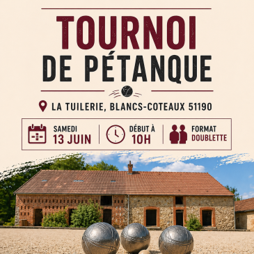 FRATERNITE CLUB POUILLAC - TOURNOI DE PETANQUE
