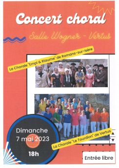 Concert chorale - 7 Mai 2023