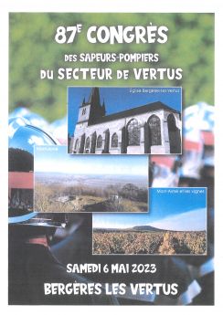 87ème congrès des Sapeurs Pompiers du secteur de Vertus