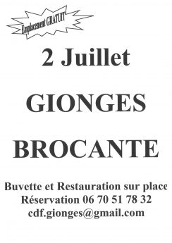 Brocante - GIONGES - 2 Juillet 2023
