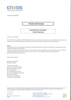 Coupure de courant