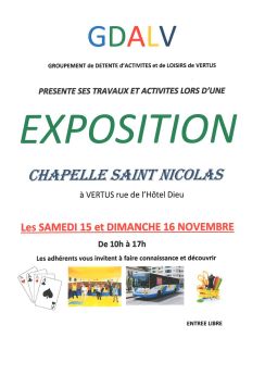 GDALV - Exposition 15 et 16/11/25 - VERTUS
