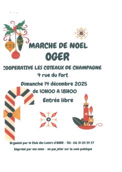 Club de loisirs d'Oger - Marché de Noël - Dimanche 14 Décembre 2025 - OGER