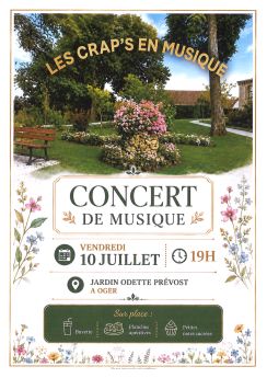 Crap's en musique - 10 juillet 2026