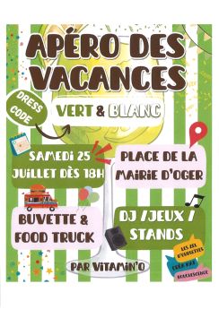 Association VITAMINO - Apéro des vacances - Samedi 25 Juillet 2026 - OGER