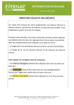 Collecte des déchets - rue du Docteur Bonnet - VERTUS
