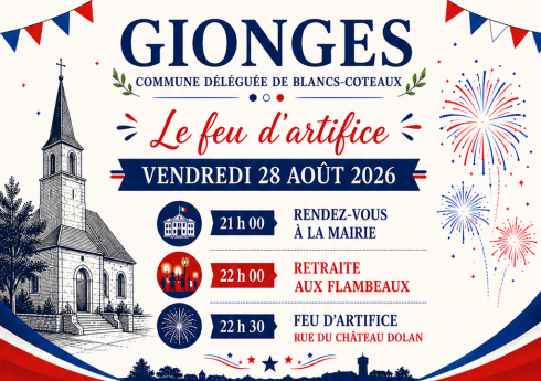 Feu d'artifice - GIONGES