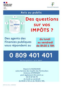 Coordonnées du service des impôts