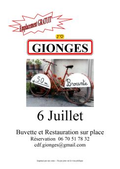 Brocante de Gionges