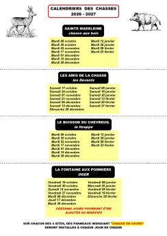 CALENDRIERS