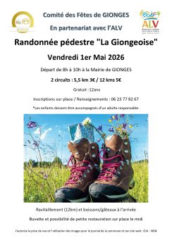 Randonnée Gionges