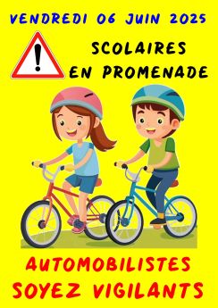 Sortie scolaire en vélo