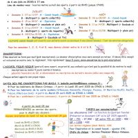 Programme des activités d'été 2025